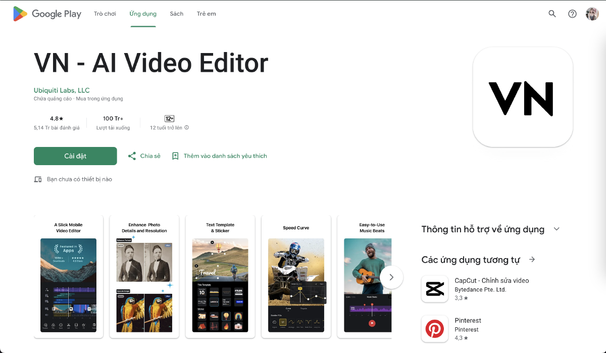 VN Video Editor (VN : VlogNow) – App chỉnh sửa video miễn phí mạnh mẽ, không watermark